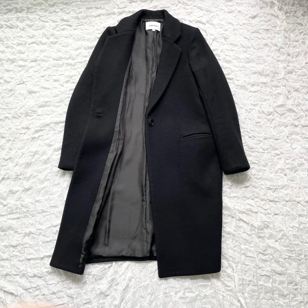 エンフォルド チェスターコート ウール ロング丈