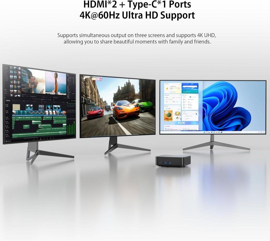 ミニPC 第12世代インテル intel 高速 DDR4 16GB 512GB