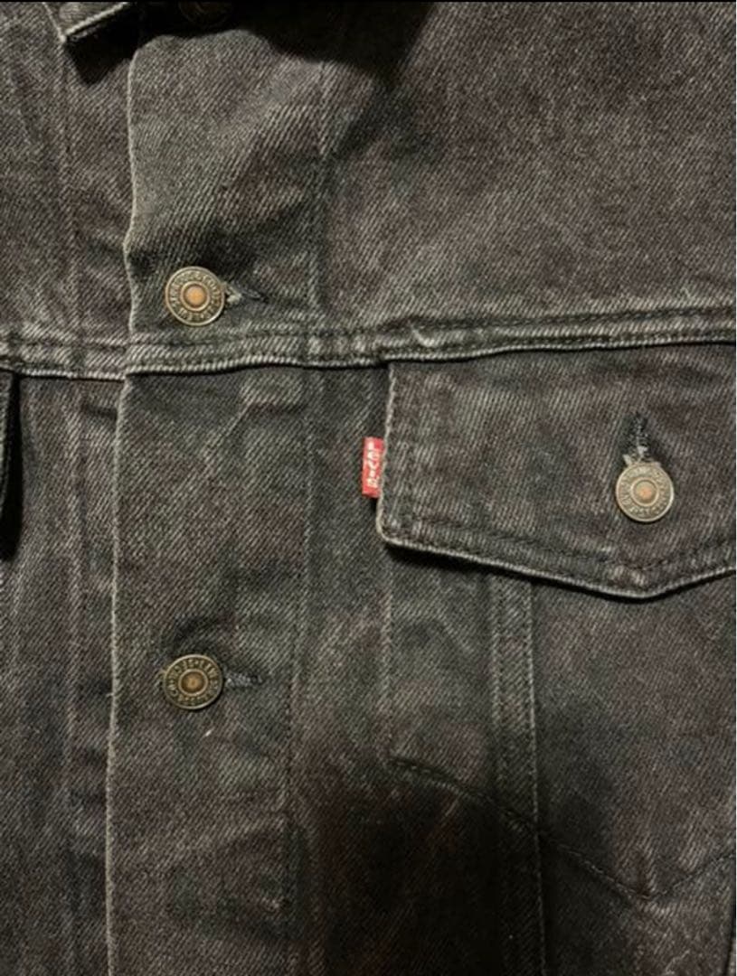 Levi's 70598 ブラックデニムジャケット XL デカタグ