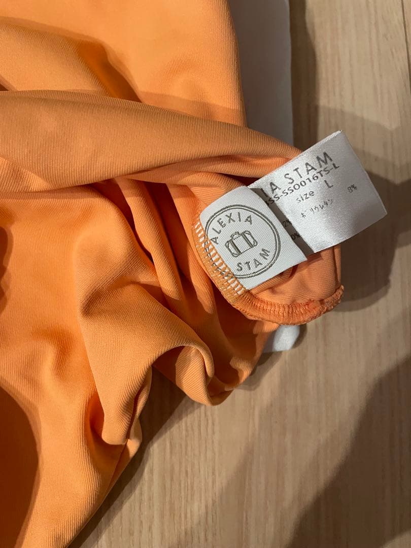 ALEXIASTAM ワンピース水着　オレンジ