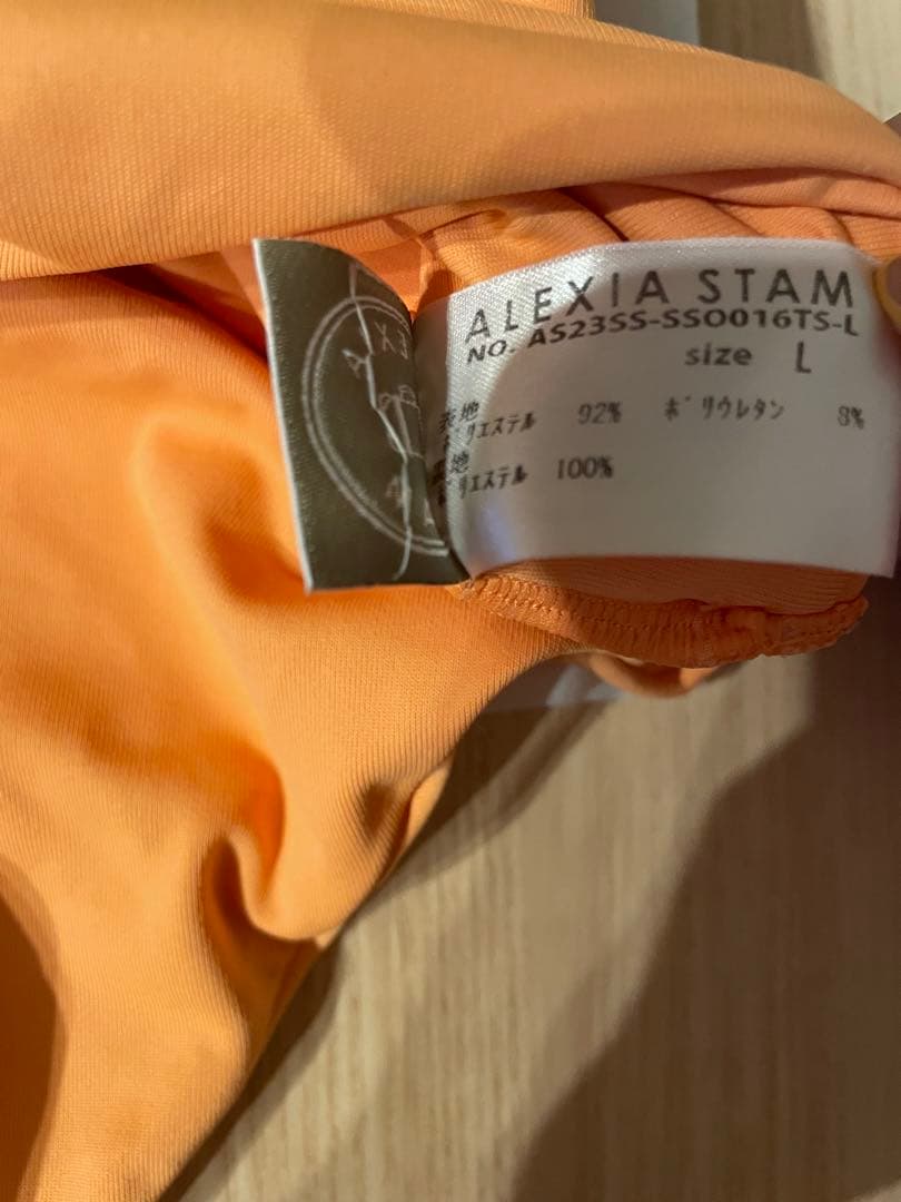 ALEXIASTAM ワンピース水着　オレンジ