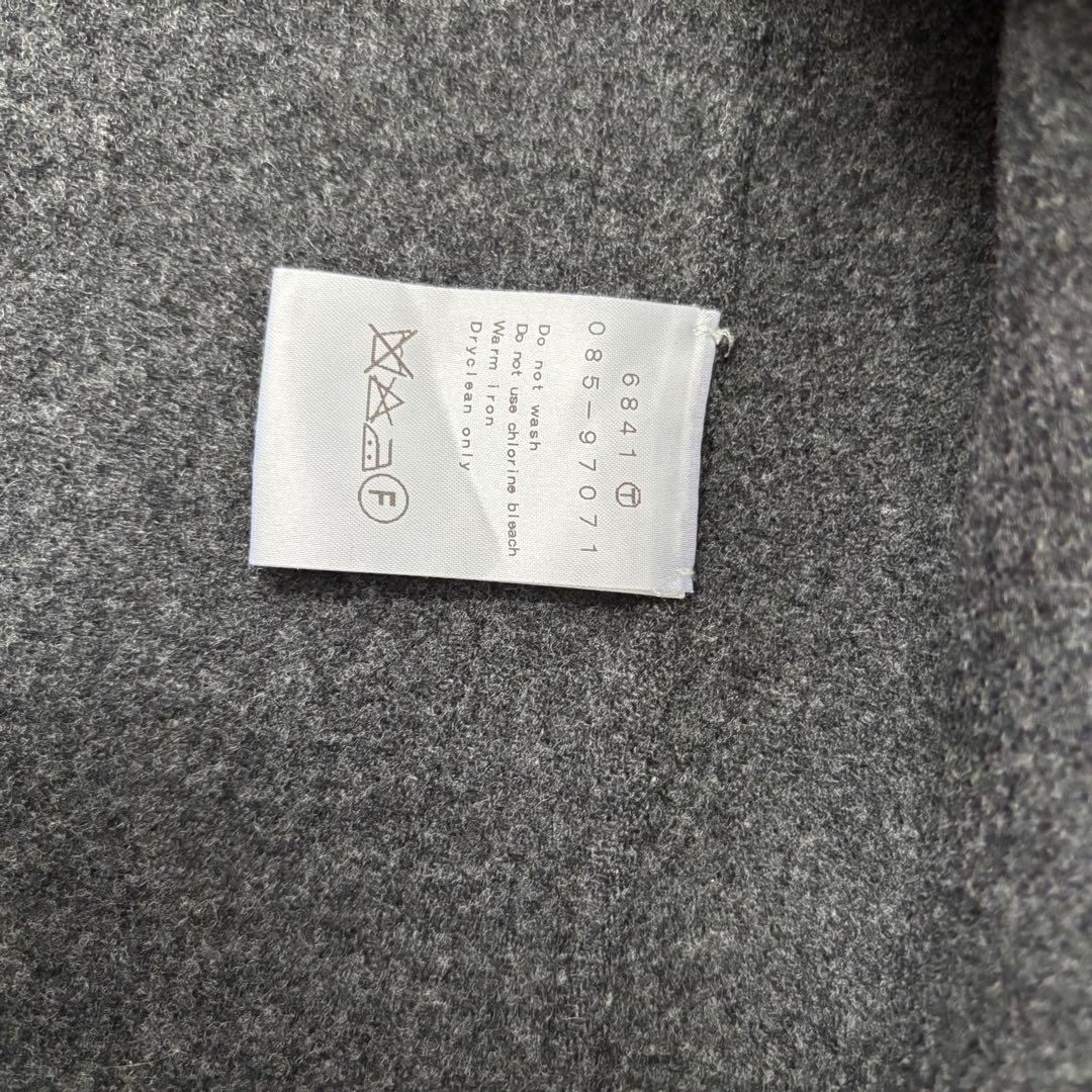 チヅコ　ドレステリア　ロング　リバーコート　グレー　ウール　38