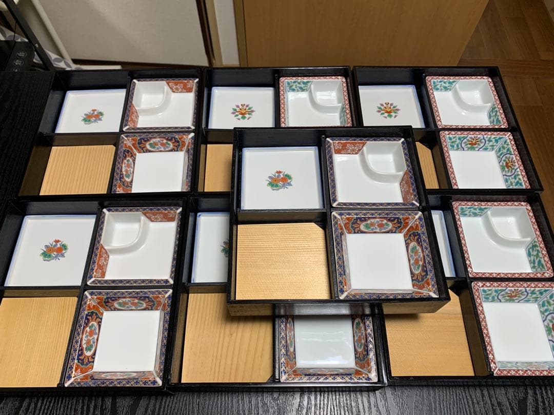 最終価格　古伊万里　龍峰堂　三洋陶器　42点セット　松花堂弁当箱7箱