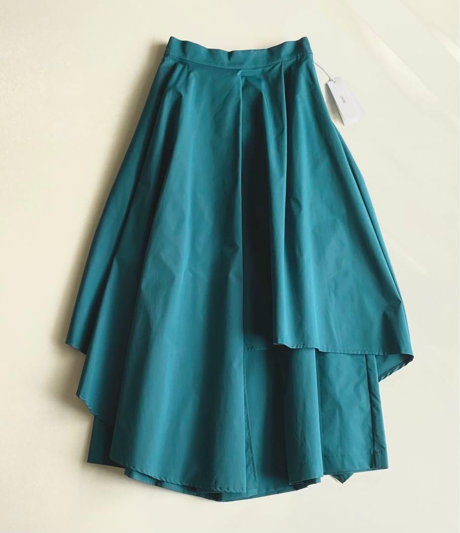 UN3D. ASYMME LAYERED PANTS ターコイズ