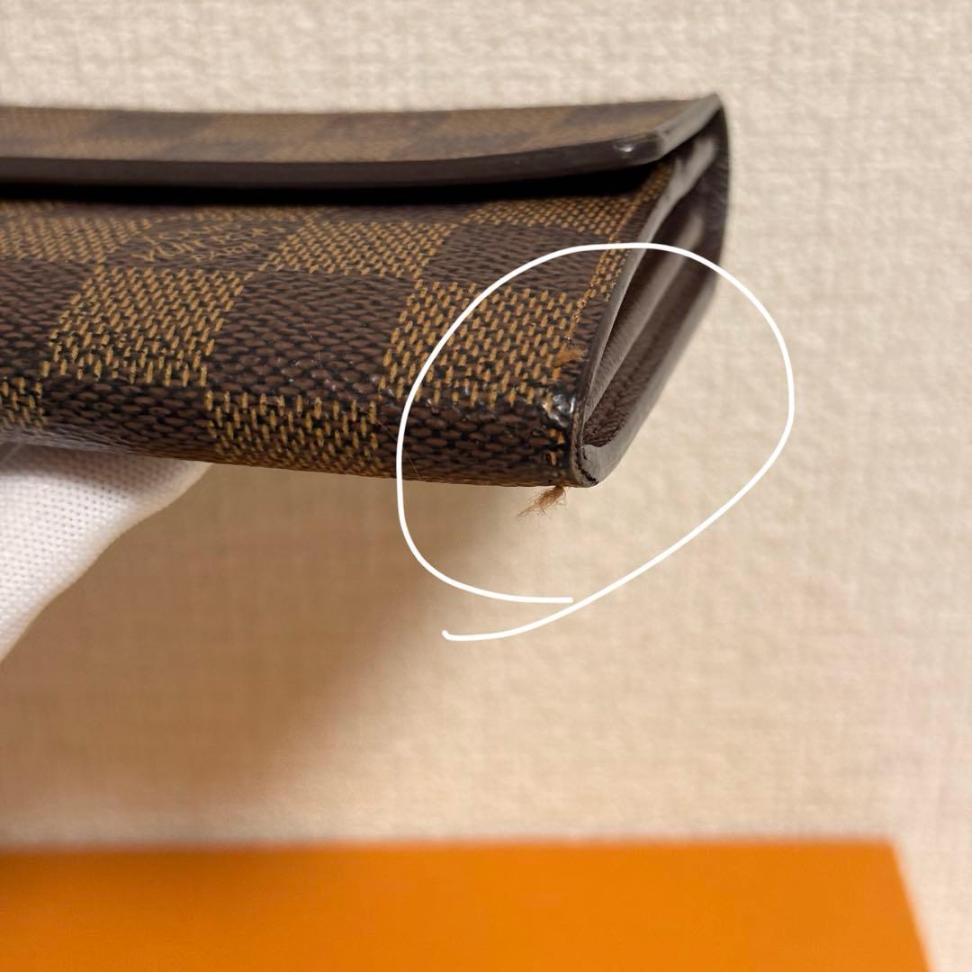 LOUIS VUITTON ダミエ・エベヌ　長財布　ポルトフォイユ・サラ