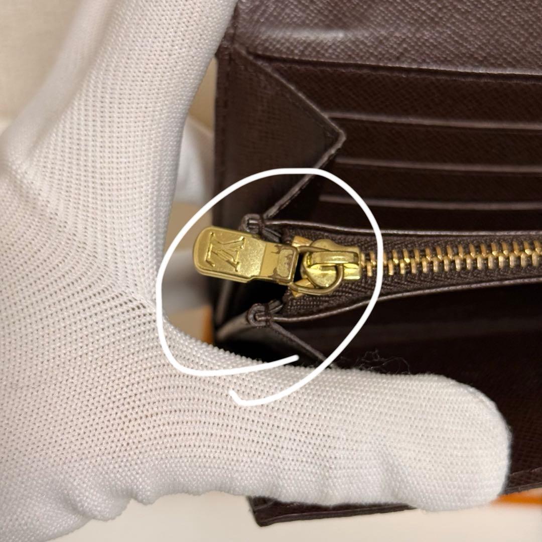 LOUIS VUITTON ダミエ・エベヌ　長財布　ポルトフォイユ・サラ