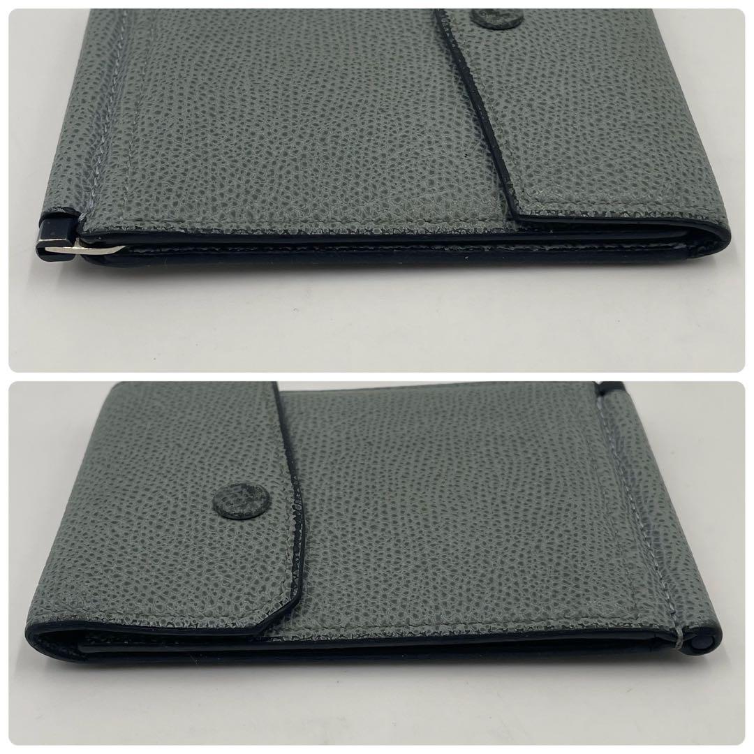 美品✨ヴァレクストラ グリップ マネークリップ カードケース グレー 小銭入れ