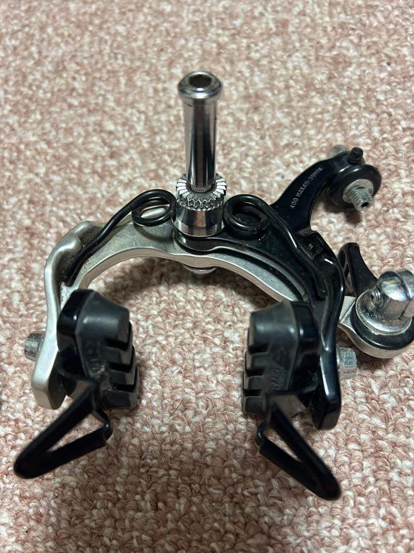 美品スギノSugino 75 キャリパーブレーキ シルバー/ブラック※箱付き