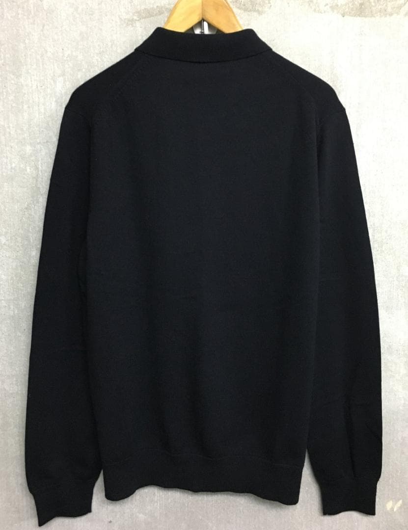 フレッドペリー 美品 2025年製 K4535 長袖 ポロシャツ ネイビー