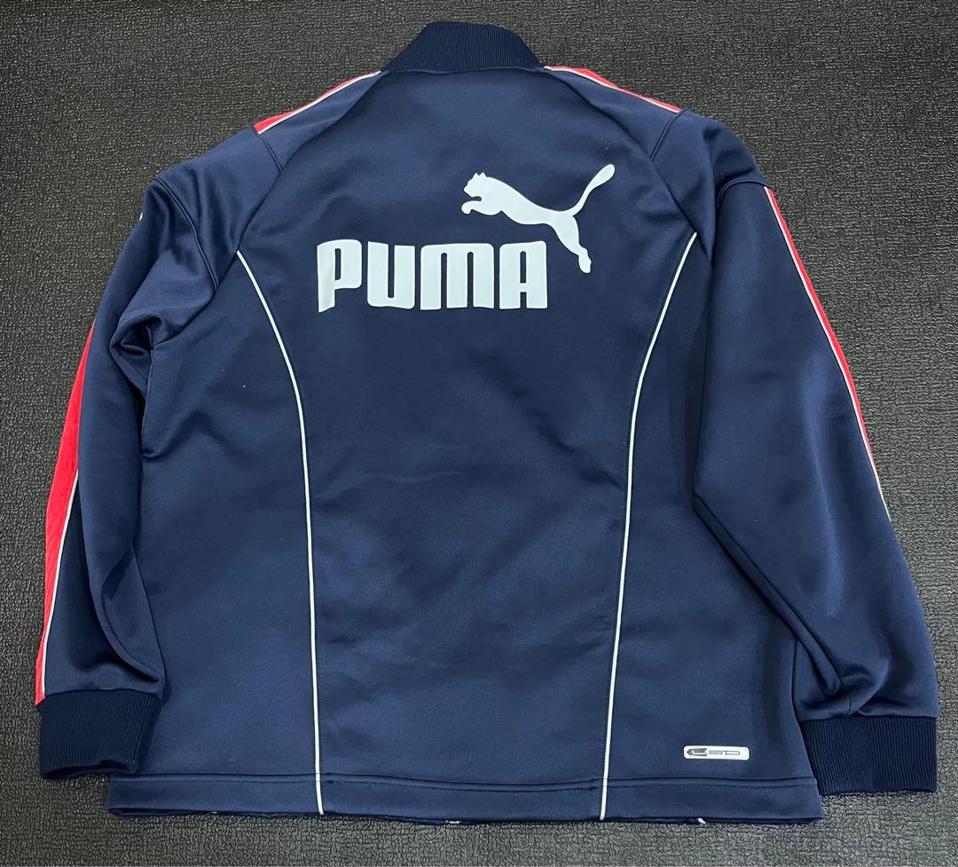 PUMA 日本製 サイドライン 刺繍ロゴ セットアップ ジャージ サイズ　M
