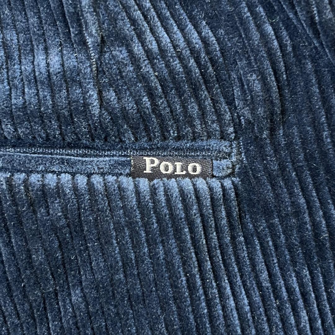 ポロラルフローレン W34 コーデュロイ ポロチノ ボトム 古着 紺 18215