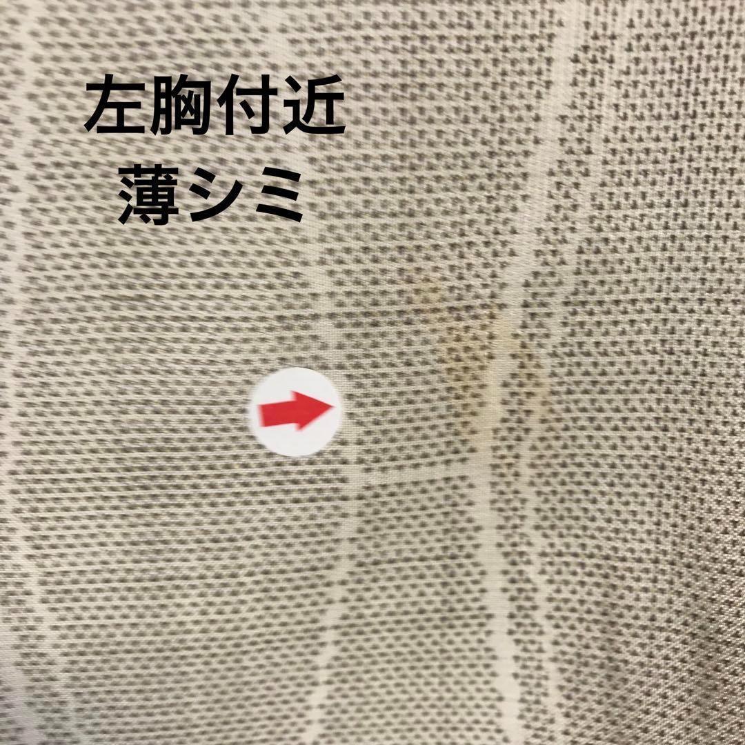 ZF-785 白大島紬 カタス式 正絹 袷 広衿 高級 上質 逸品