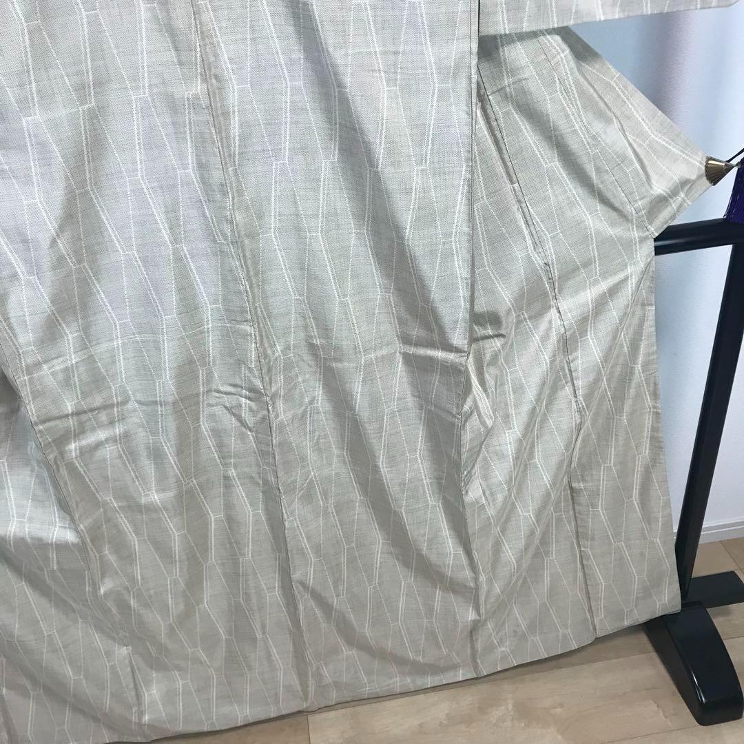 ZF-785 白大島紬 カタス式 正絹 袷 広衿 高級 上質 逸品