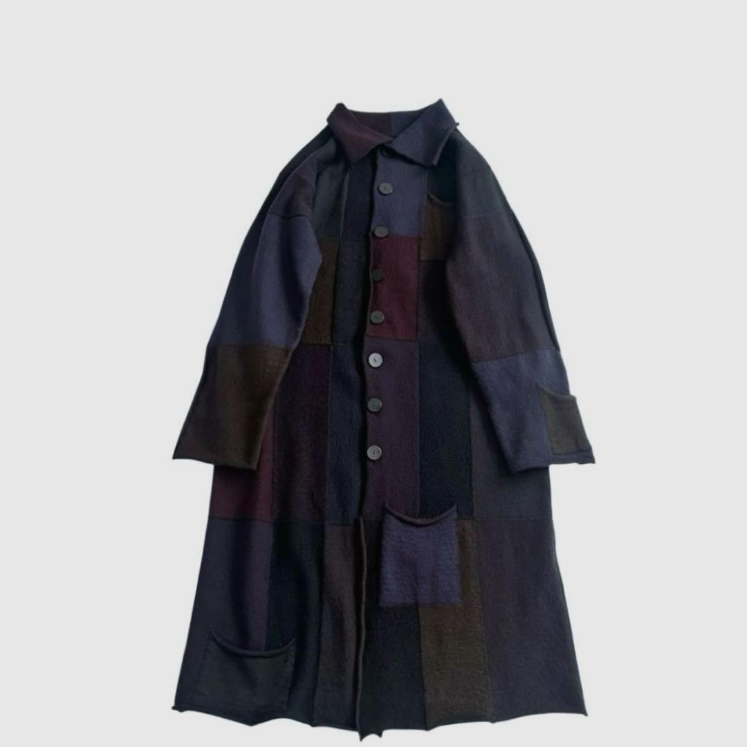 JURGEN LEHLヨーガンレール　パッチワークコート　M