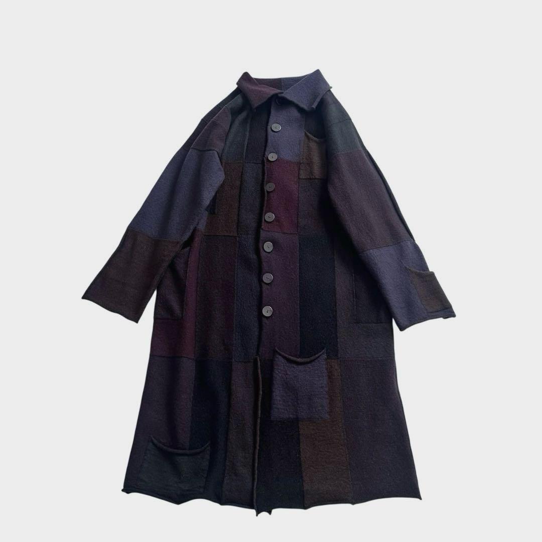 JURGEN LEHLヨーガンレール　パッチワークコート　M