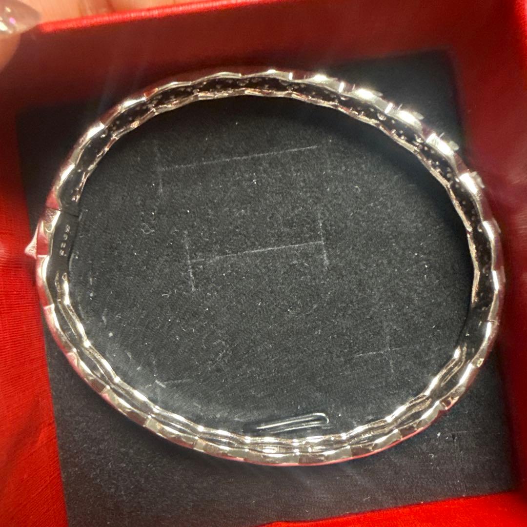 新品　菱形 バングル　シルバー　s925 ノーブランド品　2wayタイプ