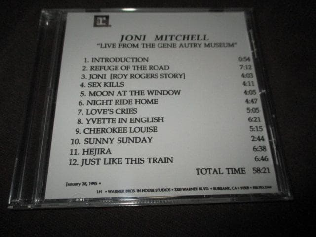洋楽 Joni Mitchell Live From The Gene Autry