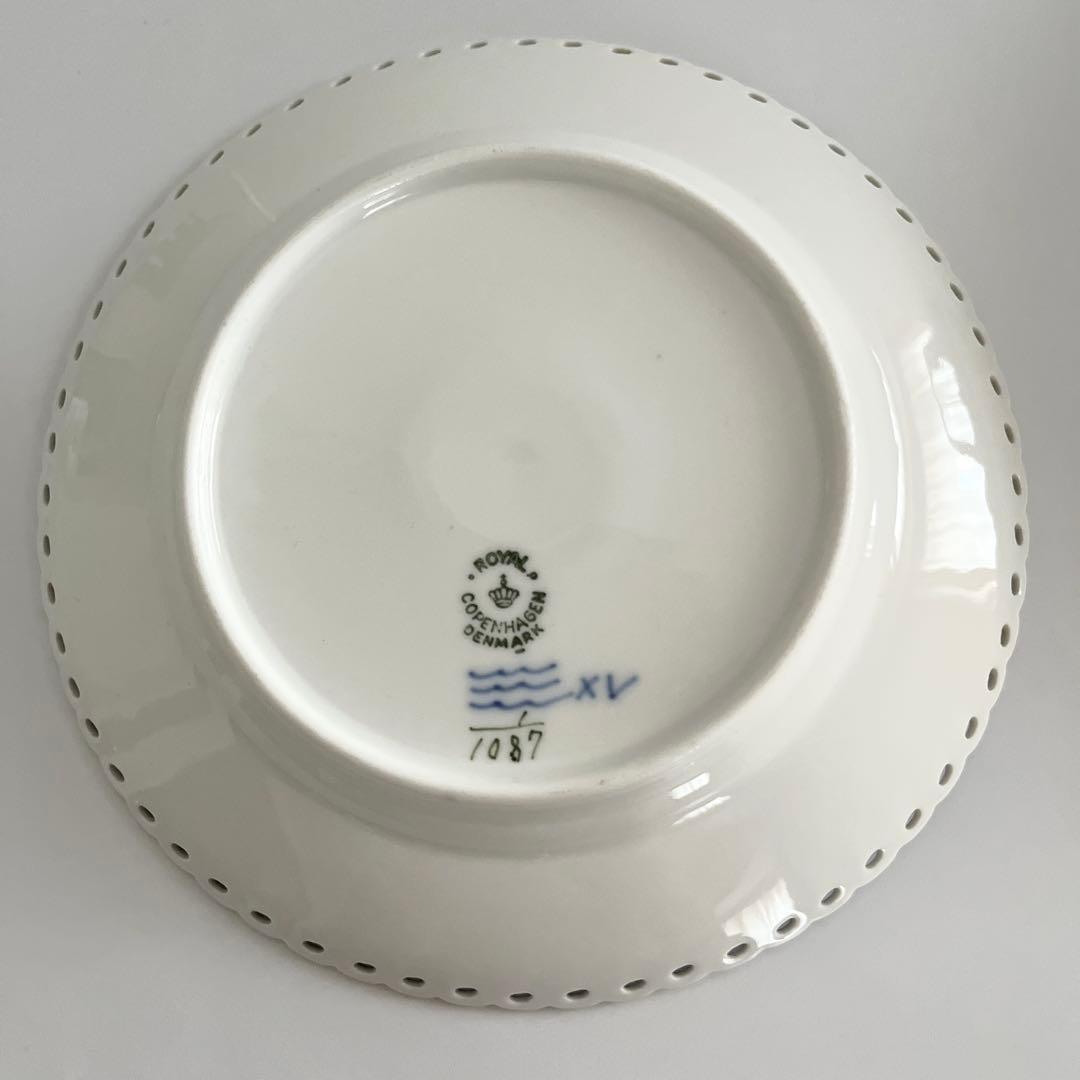 ロイヤルコペンハーゲン ブルーフルーテッド フルレース #1087プレート4枚