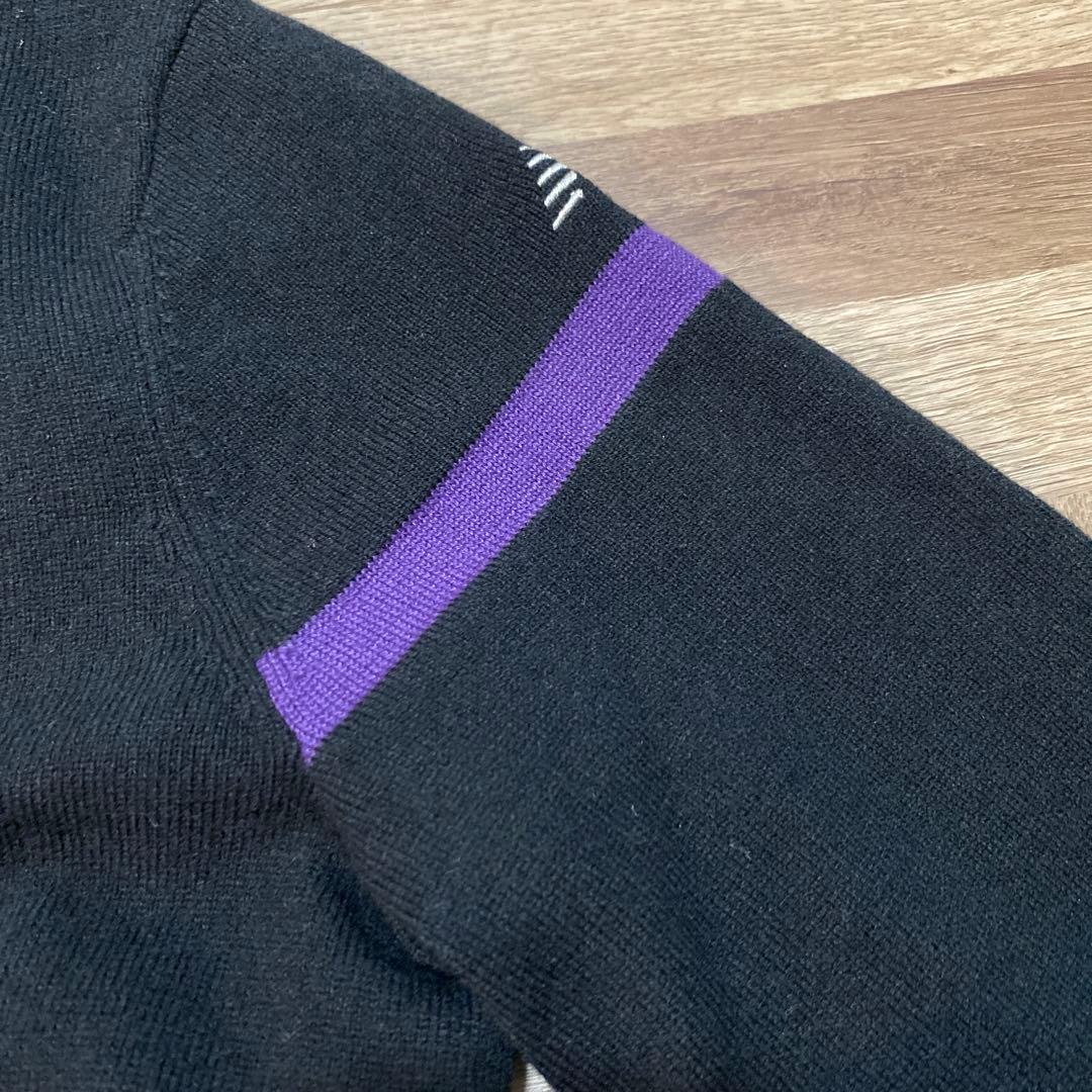 美品♡ニューバランスゴルフ♡ニットジップジャケット♡ブラック♡ホワイト♡S