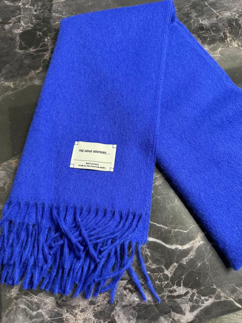 THE INOUE BROTHERS/イノウエブラザーズ　アルパカマフラーブルー