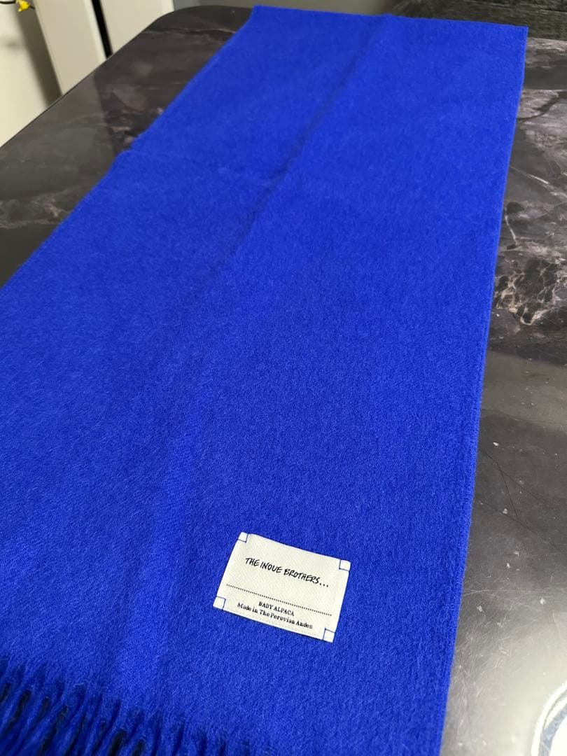 THE INOUE BROTHERS/イノウエブラザーズ　アルパカマフラーブルー