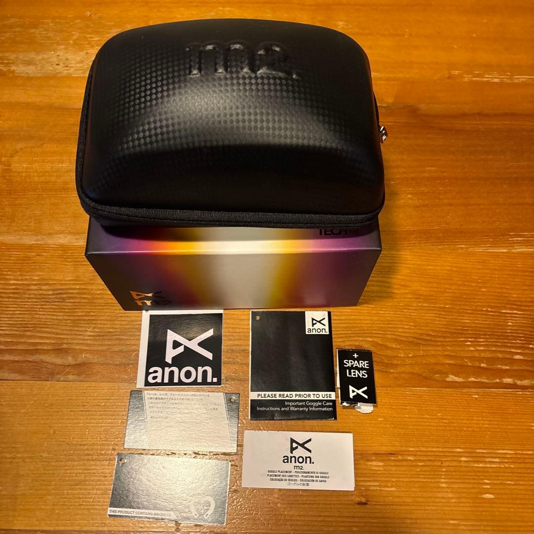 anon m2 . ゴーグル　スペアレンズ付き