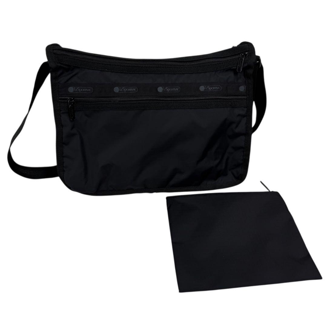 【美品】LeSportsac レスポートサック ショルダーバッグ ブラック