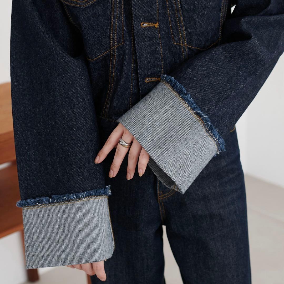 DISCOAT USコットンデニム袖口ロールアップGジャン　デニムジャケット