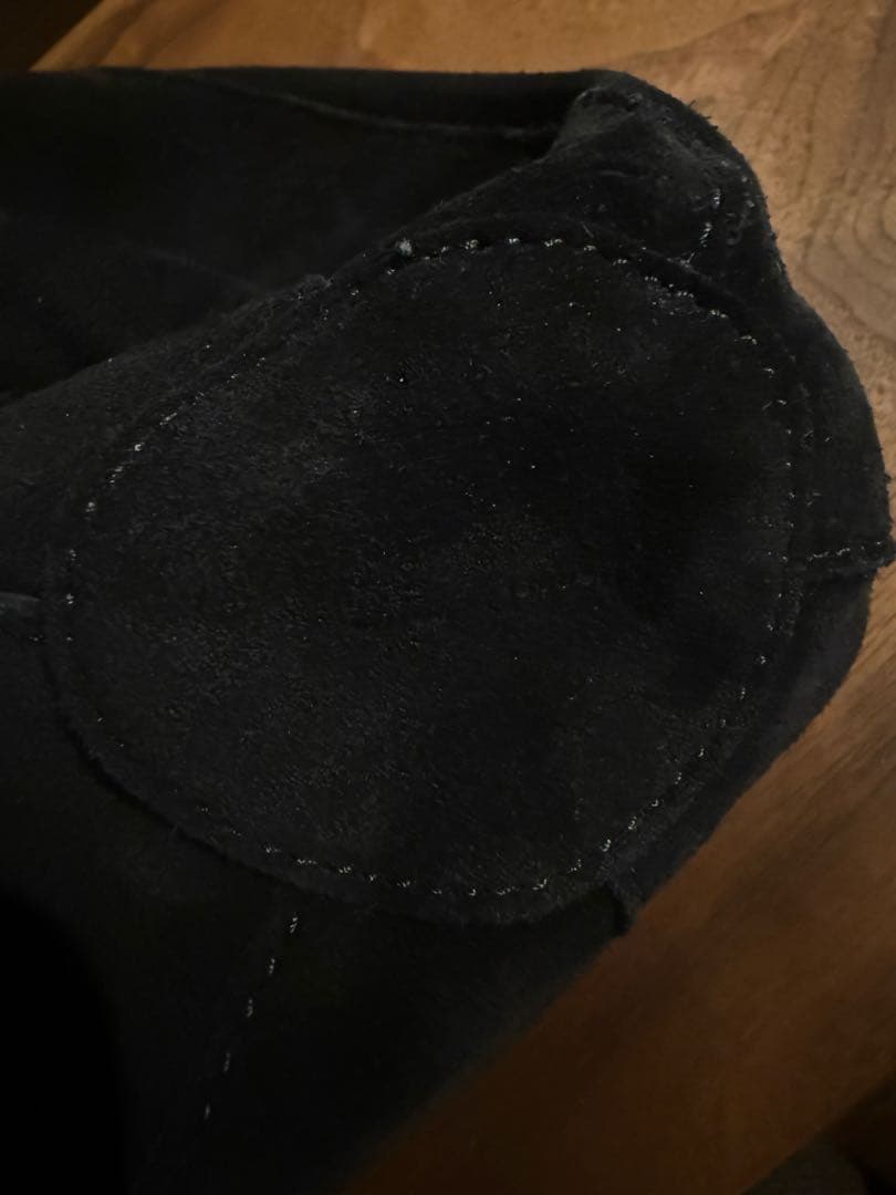 Hender Scheme 黒 スエード 巾着バッグ