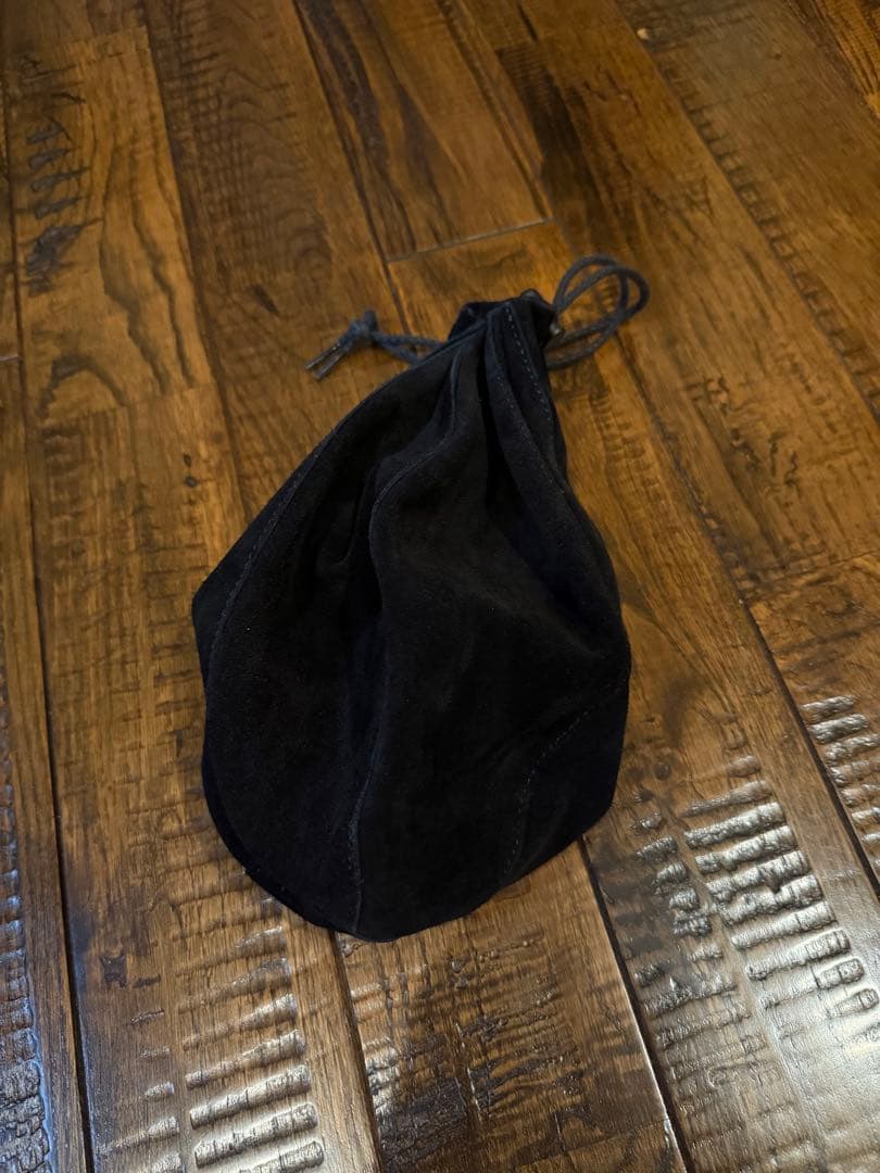 Hender Scheme 黒 スエード 巾着バッグ