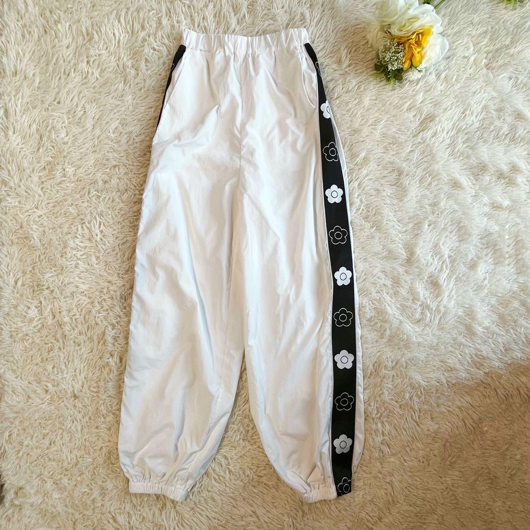 MARY QUANT マリークワント ナイロン 花柄 デイジーラインパンツ