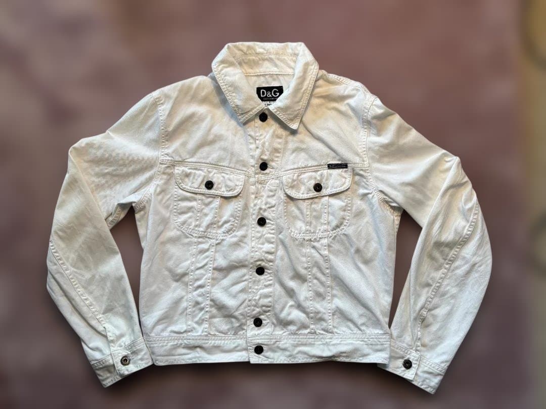 DOLCE&GABBANA ドルチェ&ガッバーナ ホワイト デニムジャケット