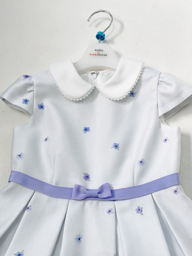 mami 新品フォーマルドレス 120cm ネイビー 花柄