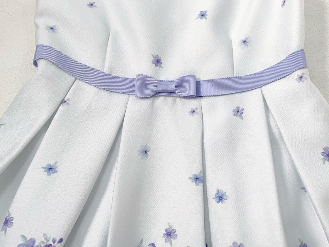 mami 新品フォーマルドレス 120cm ネイビー 花柄