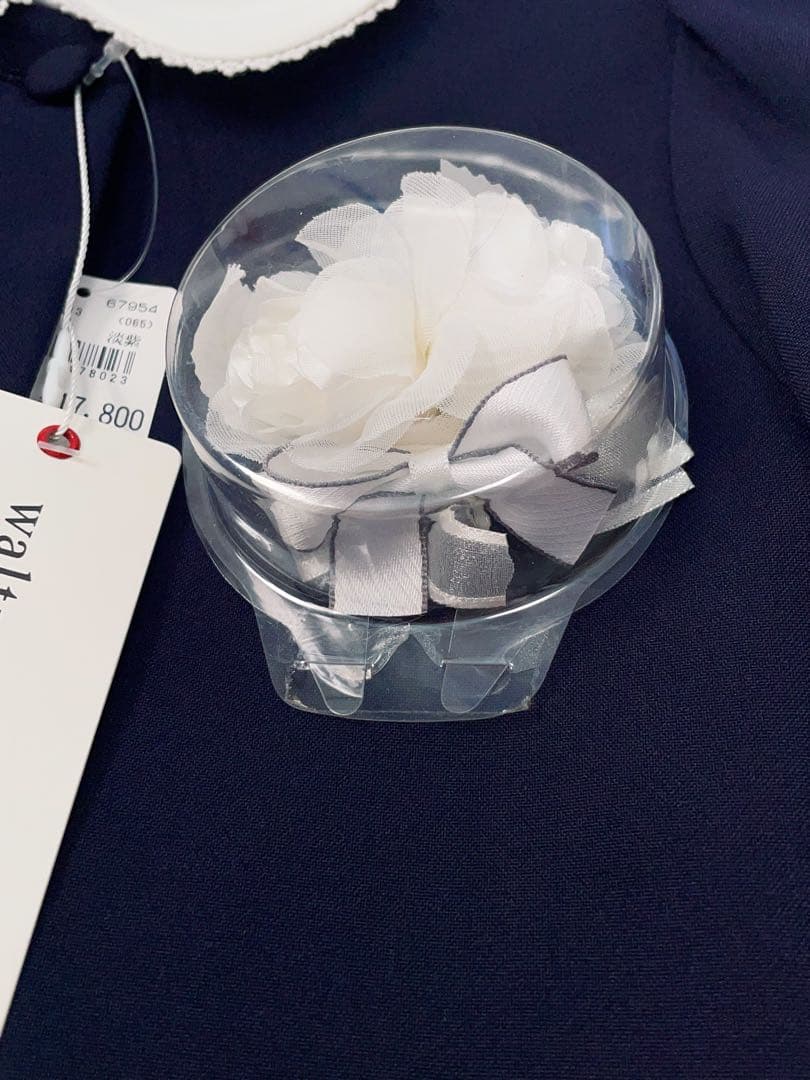 mami 新品フォーマルドレス 120cm ネイビー 花柄