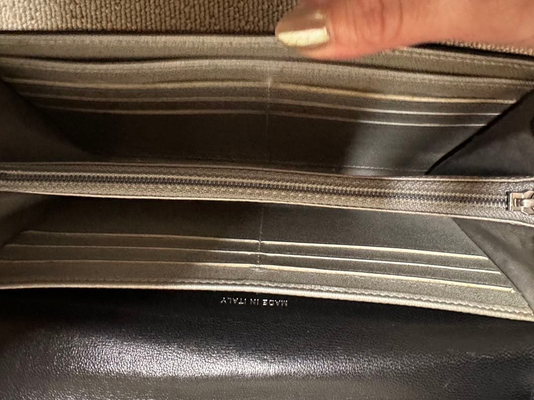 CHANEL ブラック カメリア 長財布