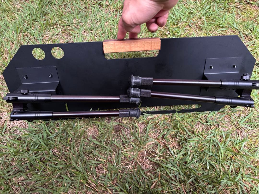 アイアン工房　サイドテーブル　キャンプ　テーブル　高さ調整