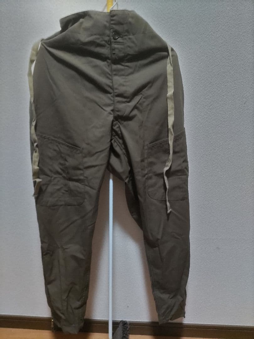 日本陸軍　飛行隊　飛行服　複製品　上下セット　Lサイズ　中尉階級章　マフラー付き