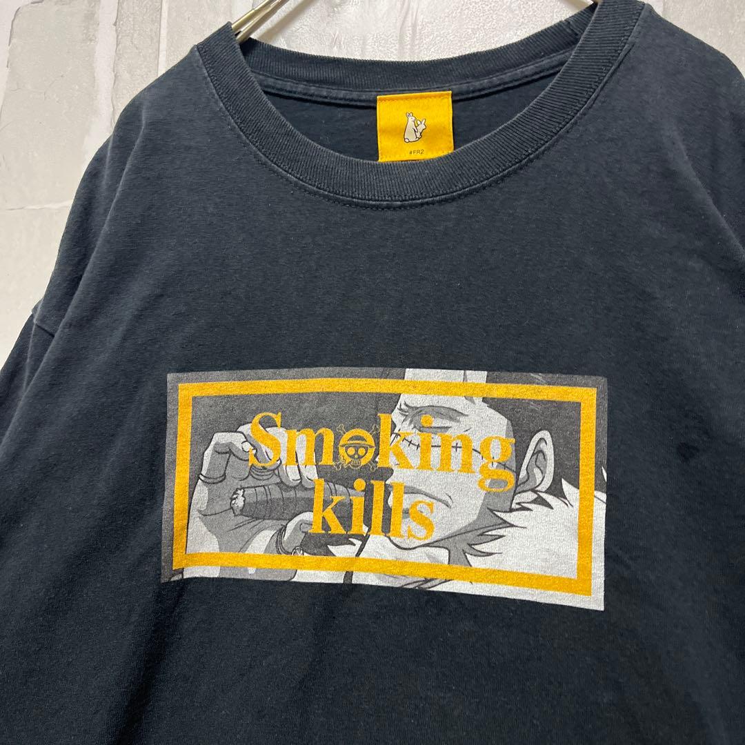 FR2 ワンピース Smoking Kills クロコダイル ロンT 長袖 M