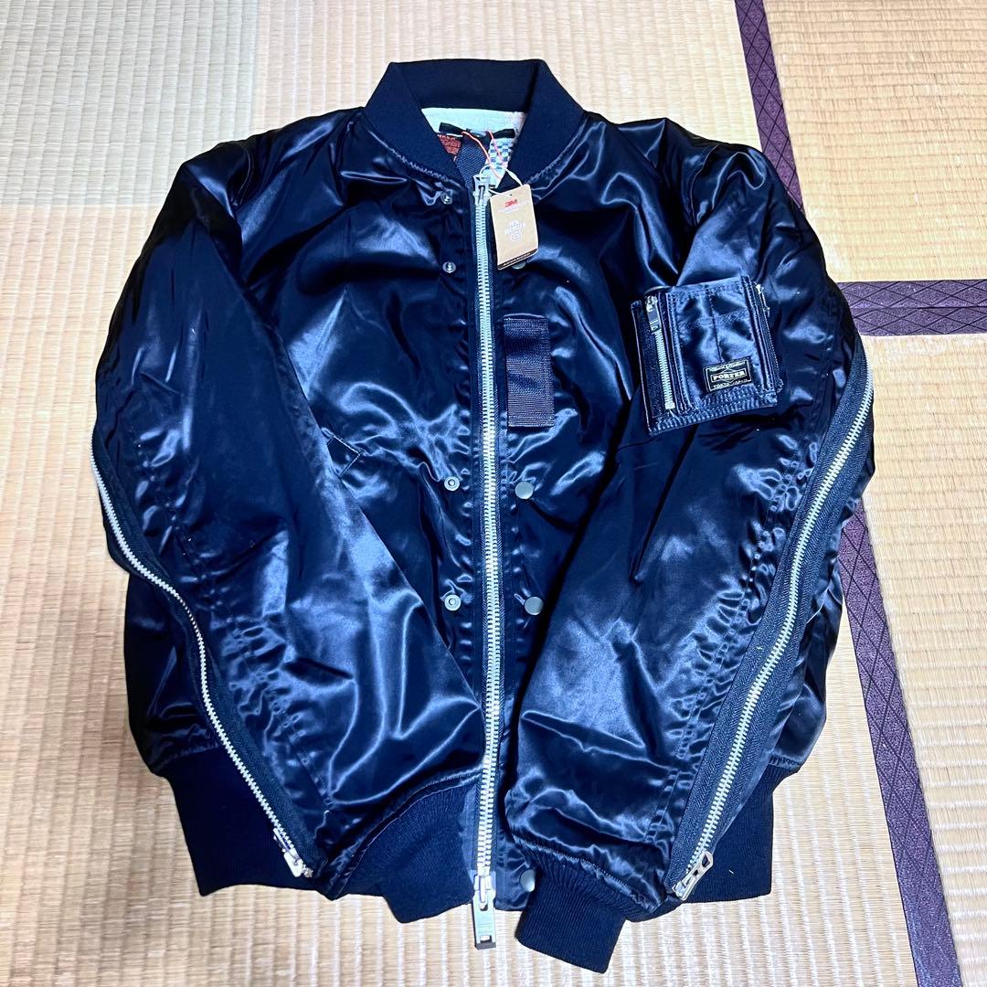 即完売　90周年限定品　ポーター×バズリクソンズ　MA1 ブラック　Sサイズ