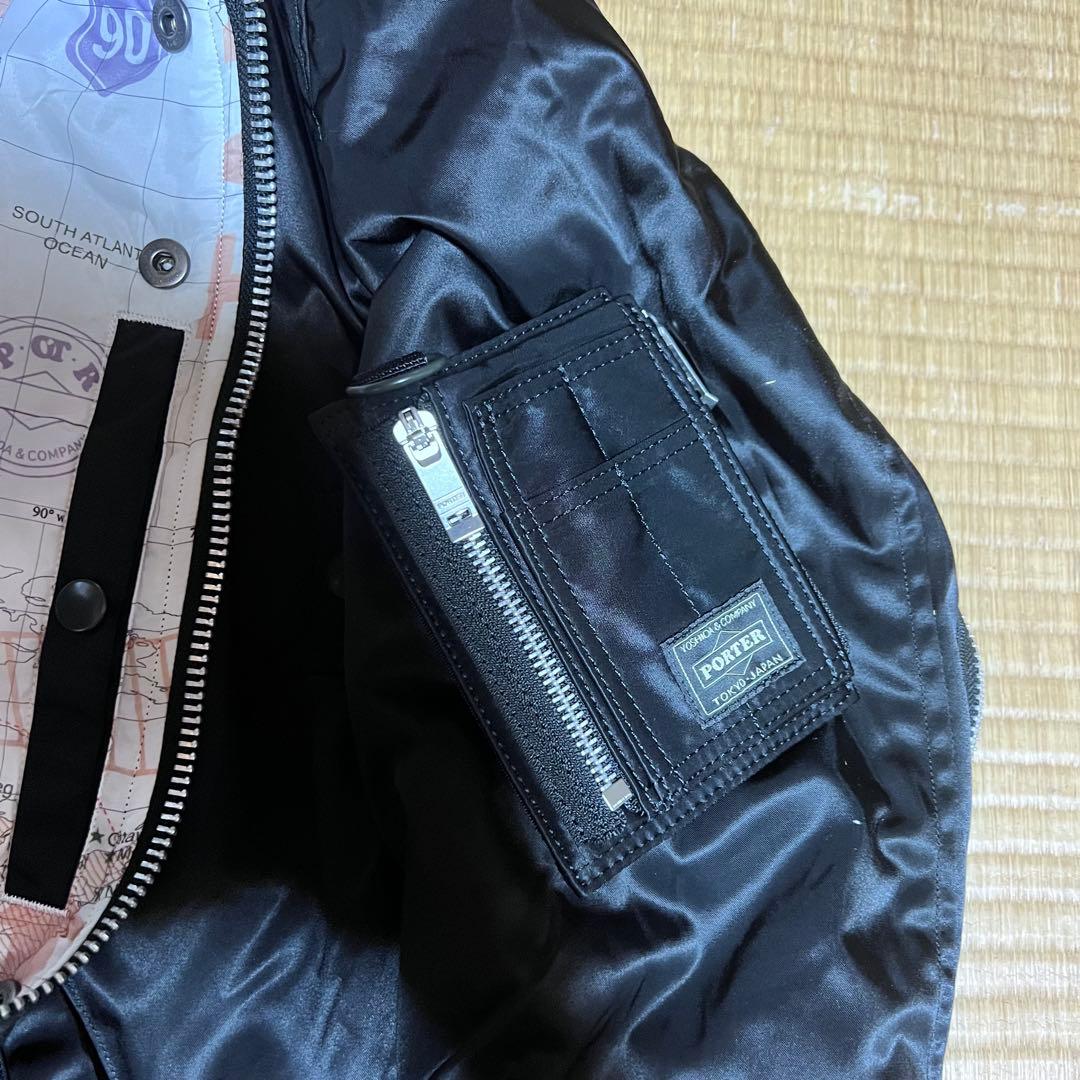 即完売　90周年限定品　ポーター×バズリクソンズ　MA1 ブラック　Sサイズ