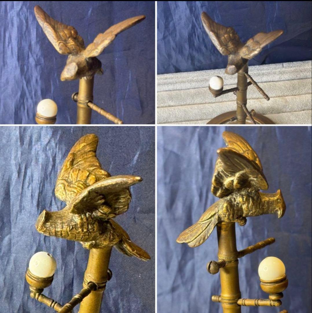 日曜日セール❗️フランス　アンティーク　真鍮？アクセサリースタンド　現状