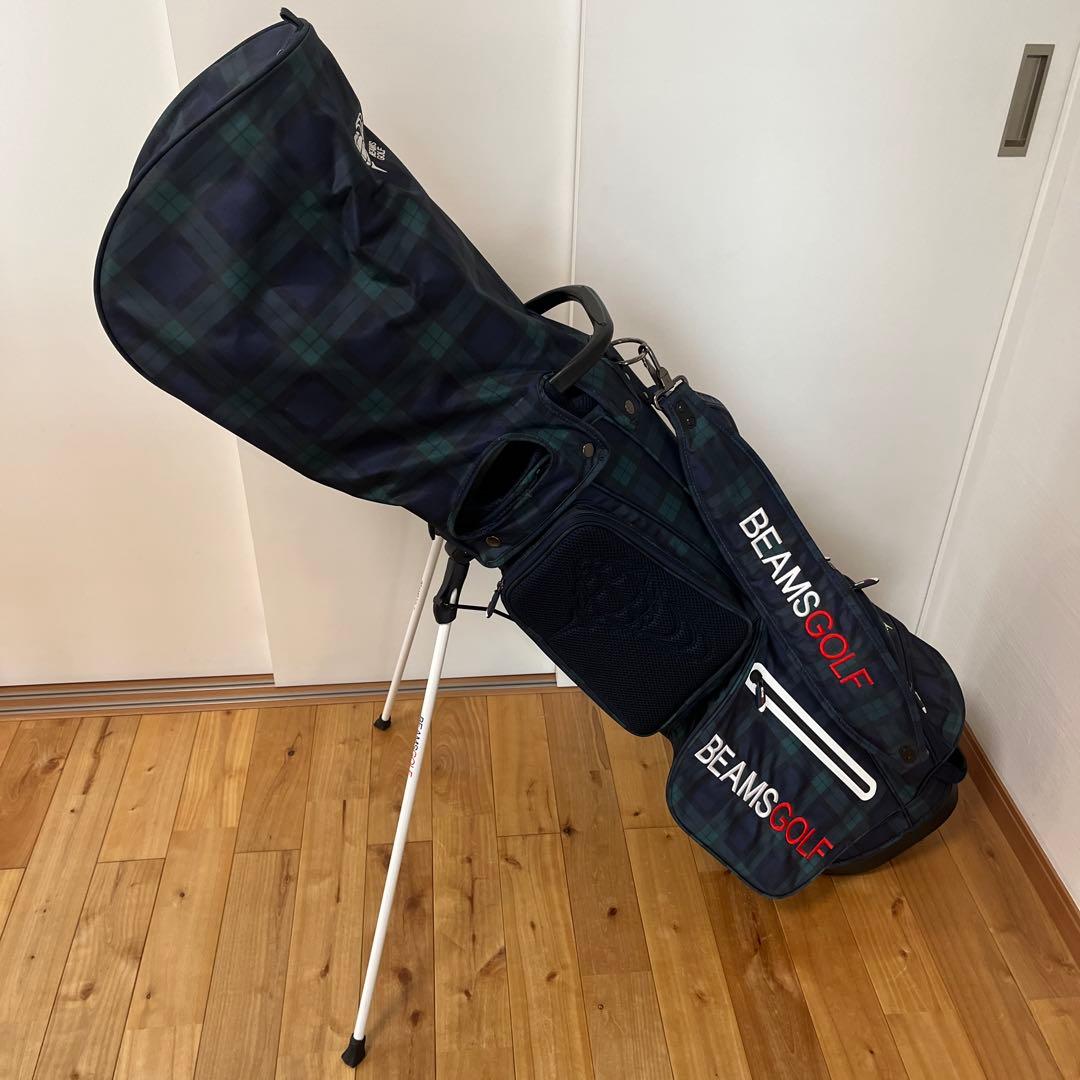 BEAMS GOLF ブラックウォッチ キャディバッグ　美品