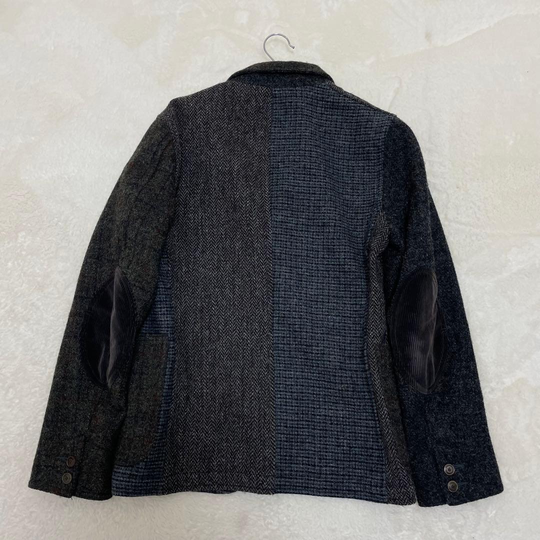 【美品】BEAUTY＆YOUTHハリスツイードクレージーパターンジャケットS