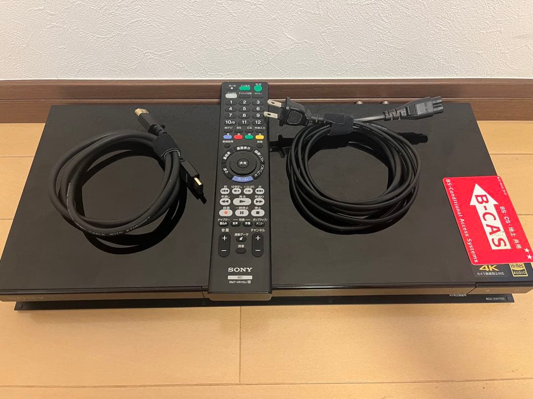 SONY 4KブルーレイレコーダーSONY BDZ-ZW1700