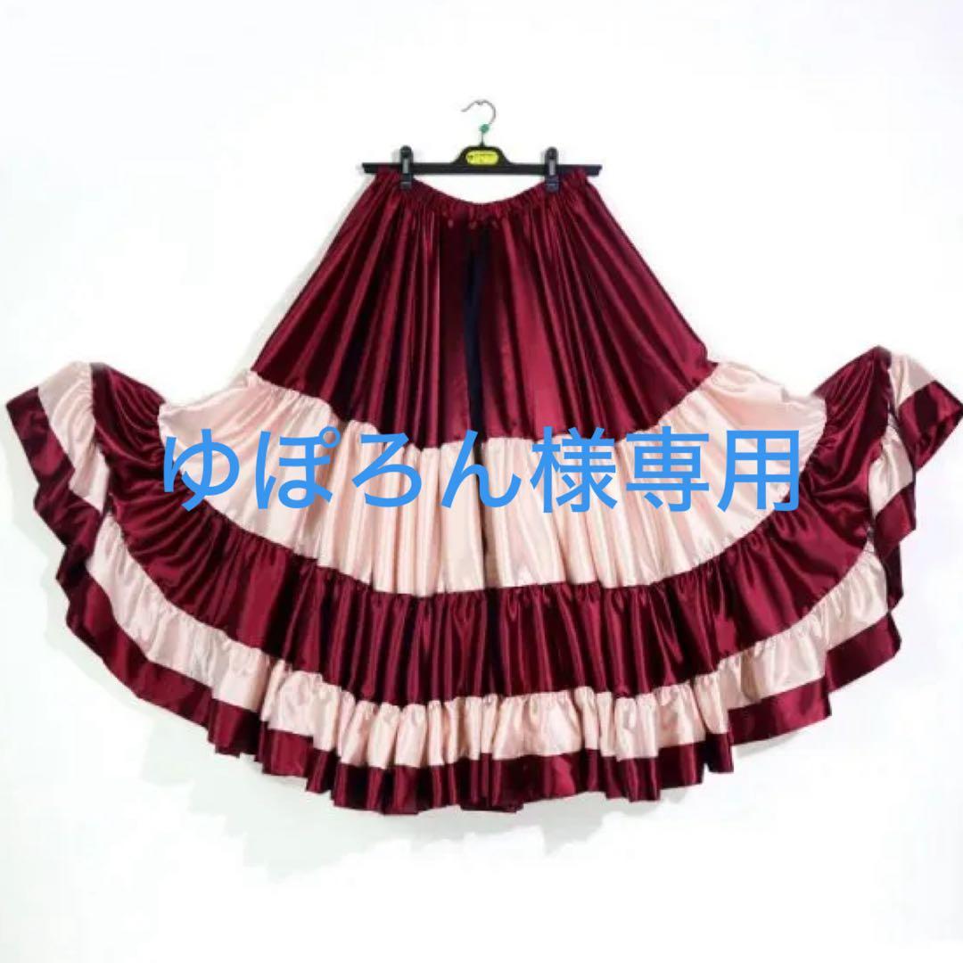 ２５ヤードスカート　 ワインレッド