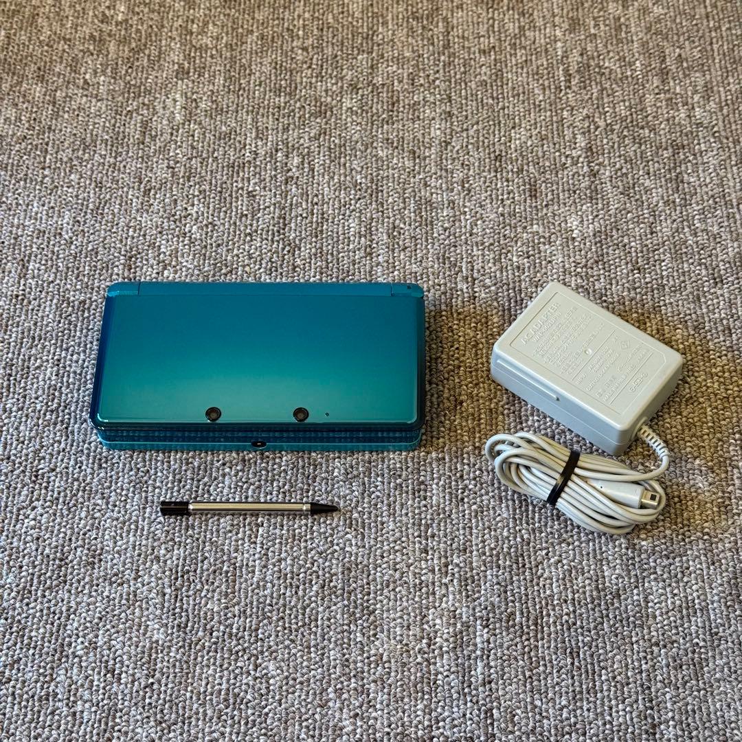 ニンテンドー3DS アクアブルー ACアダプタ付き