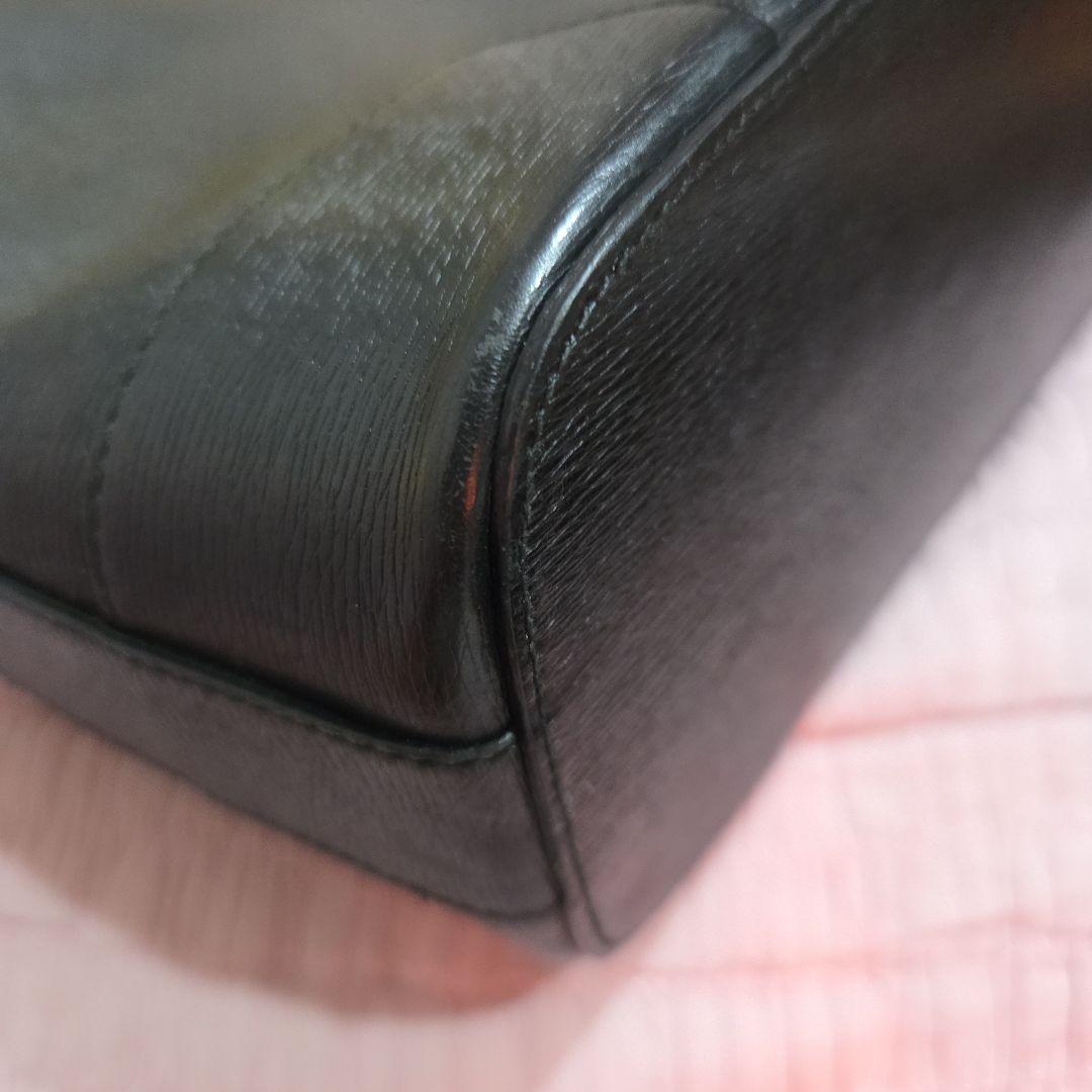 GUCCI グッチ☆ワンショルダーバッグ オールレザー ブラック プレート