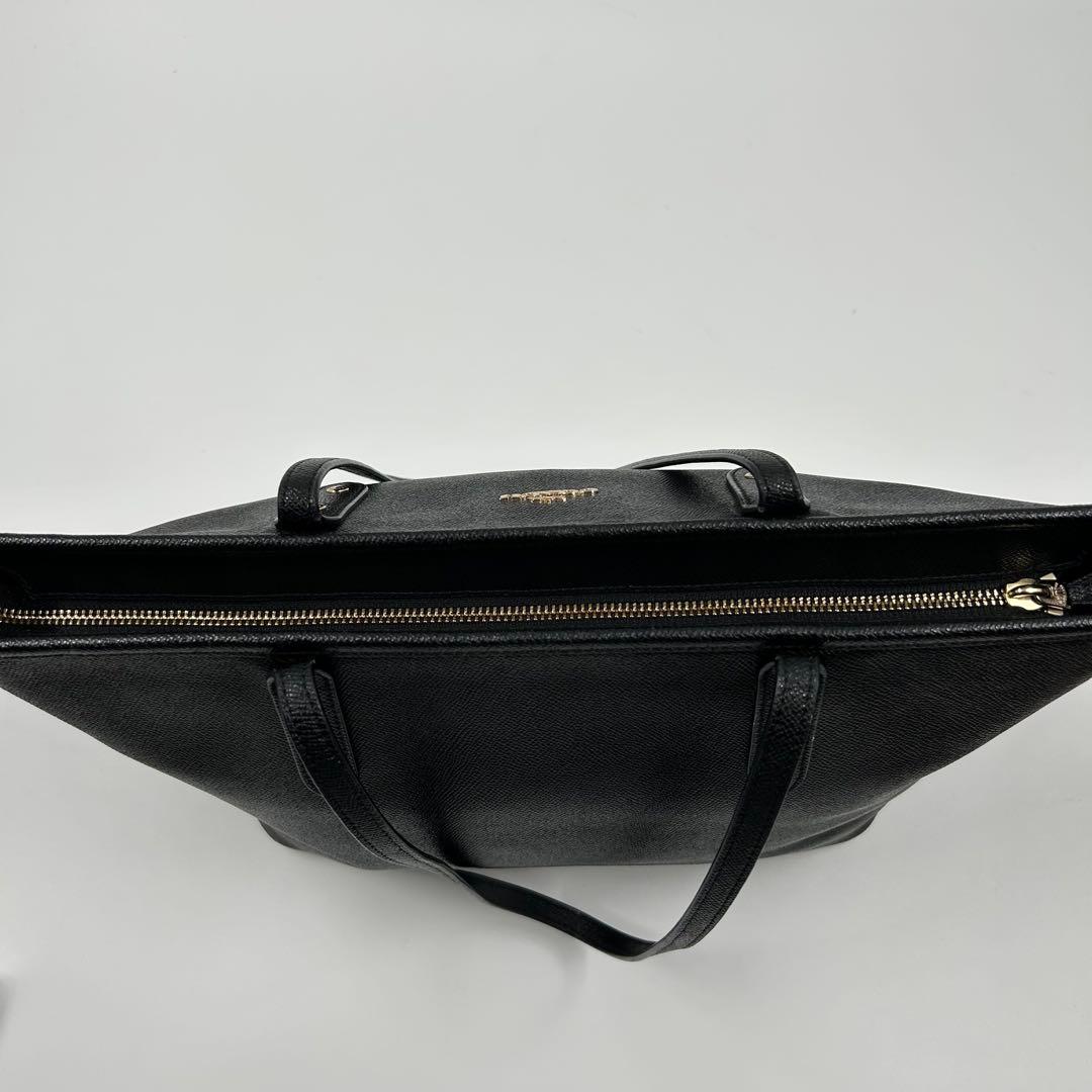 極美品【COACH】ビジネスバッグ トートバッグ レザー 黒 大容量 A4収納
