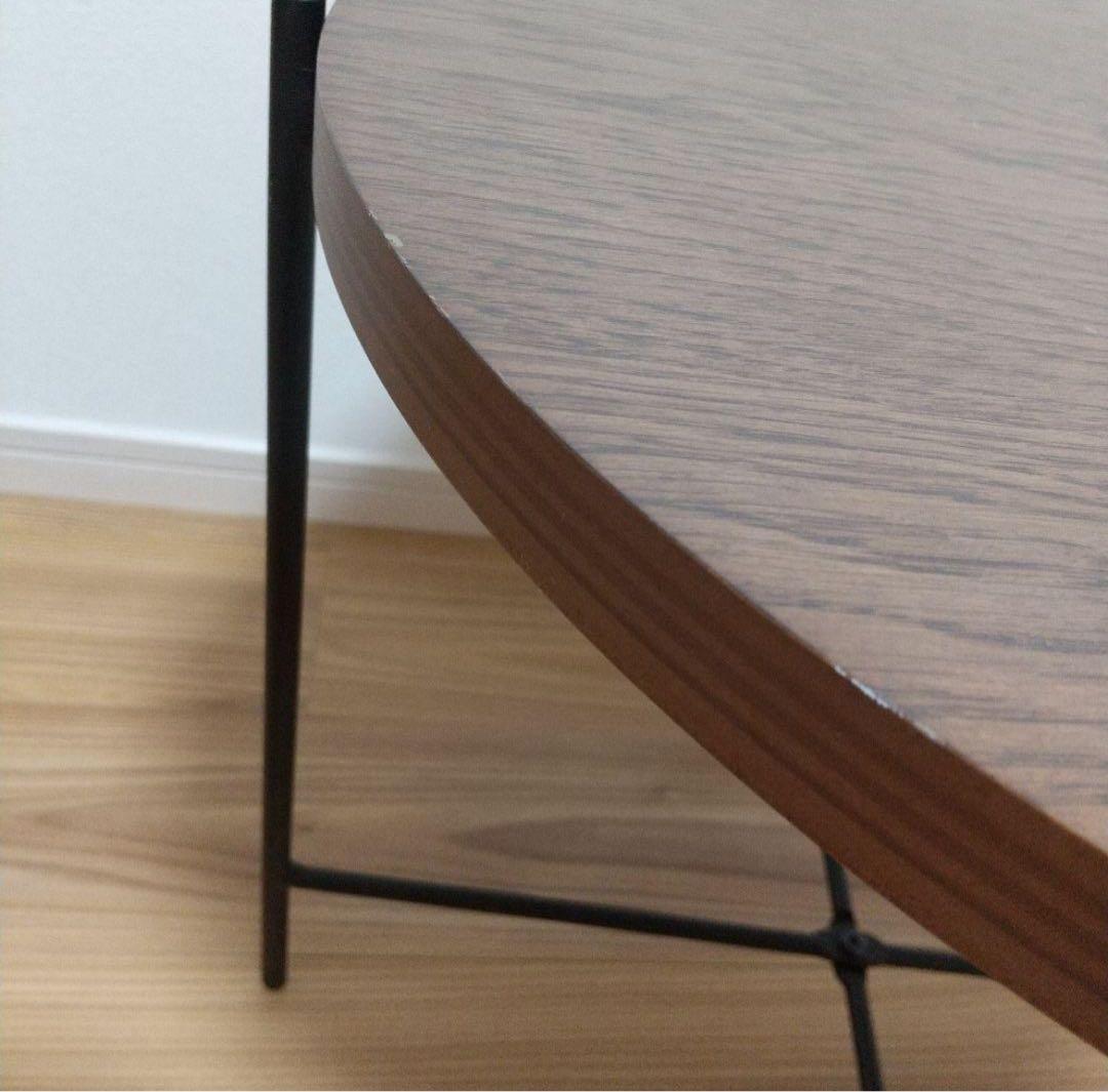 ニトリ　小　円形テーブル　丸テーブル　ヴェルガー7050